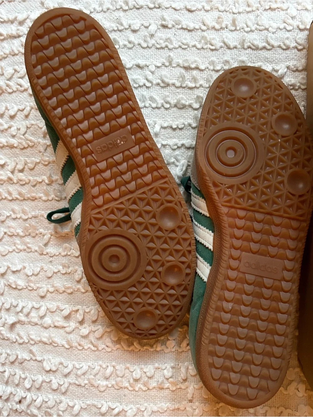 Adidas Samba Suede Sneakers -green & White